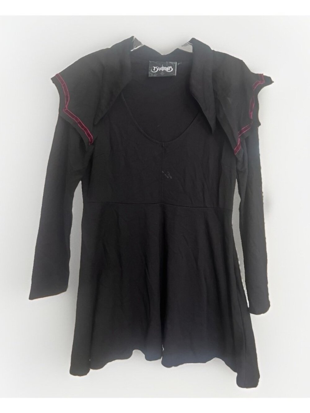 Killstar Bat Collar Black Goth Skater Dress Women’s 2XL. Ab